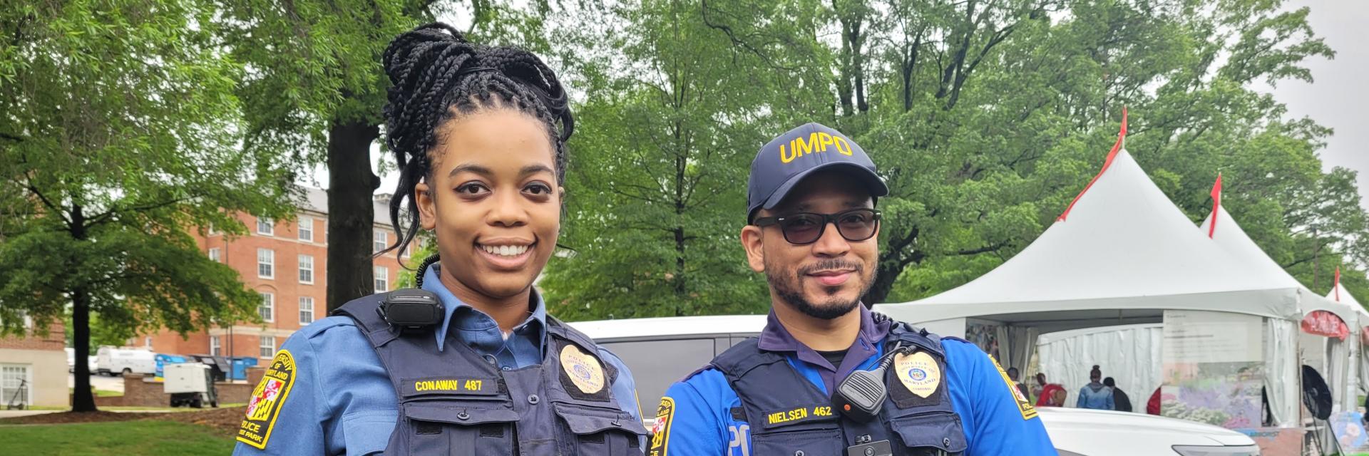 Two Officers on UMD Mall